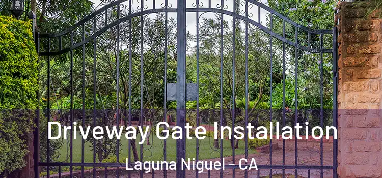 Driveway Gate Installation Laguna Niguel - CA